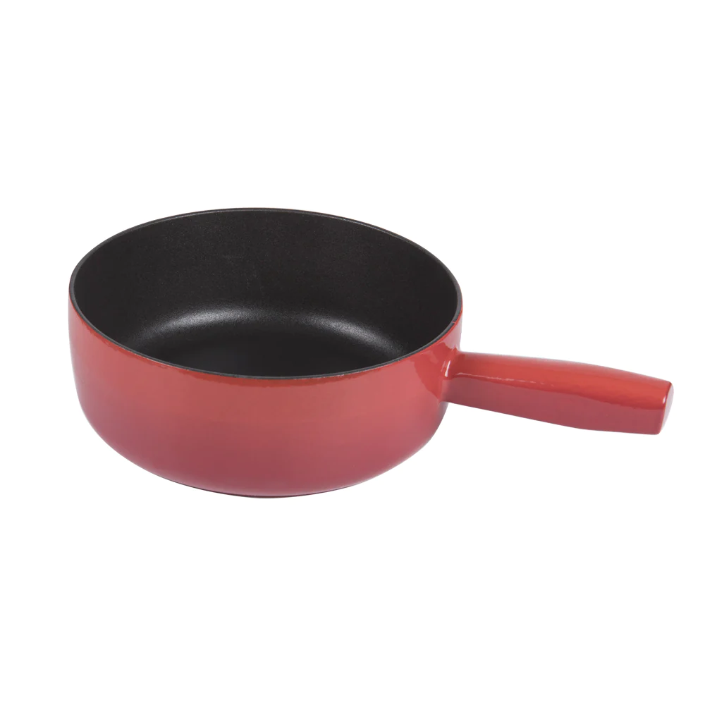 Poêlon savoyard en fonte émaillée 24 cm pour fondue Invicta