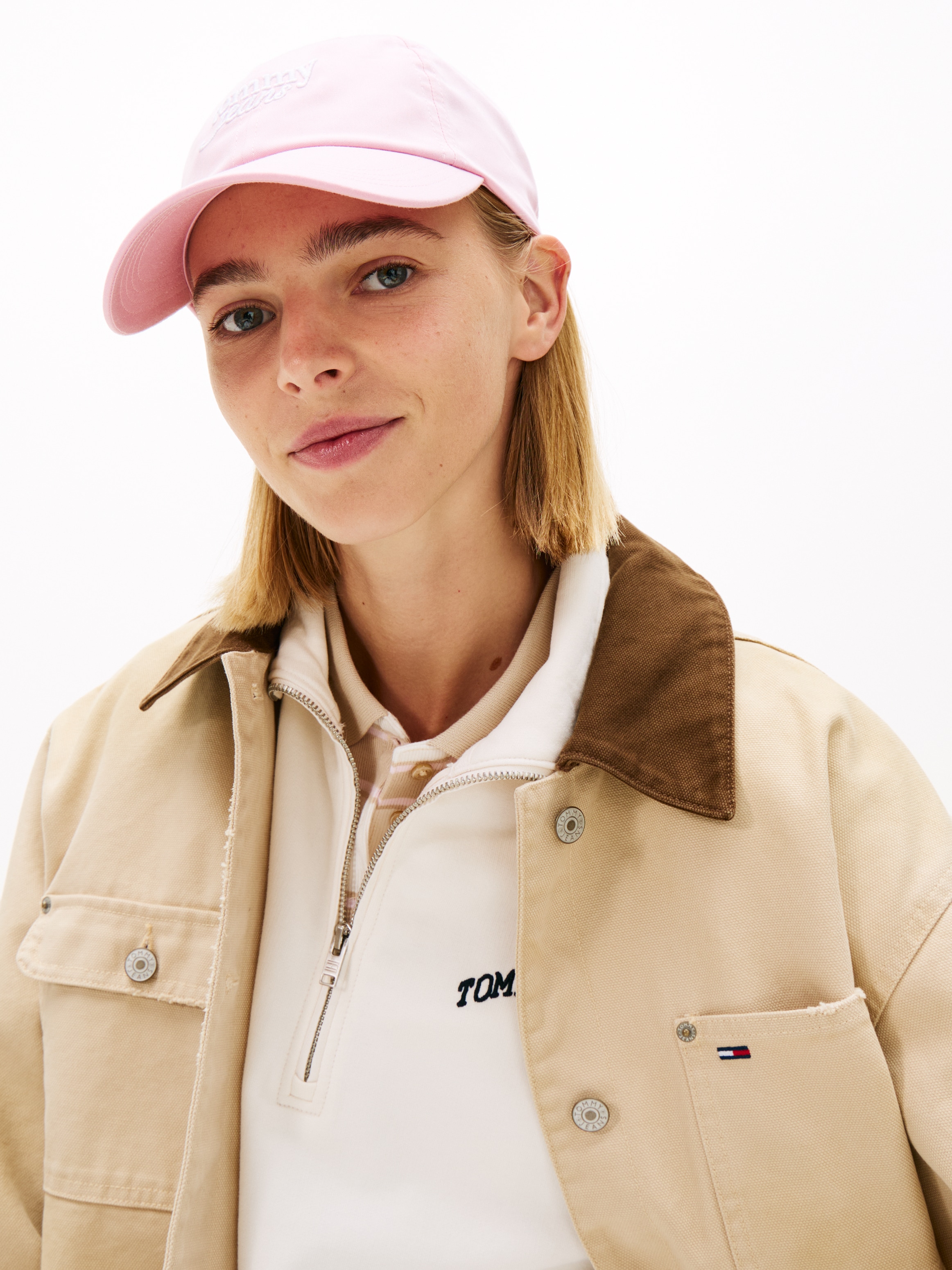 Tommy Jeans Baseball Cap »TJW SCRIPT LOGO« Regular fit mit festem Schirm