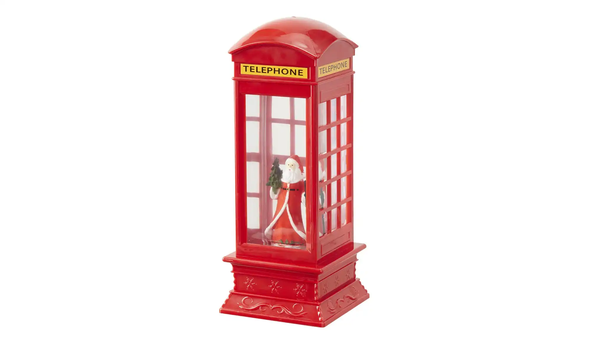 LED Telefonzelle mit Weihnachtsmann