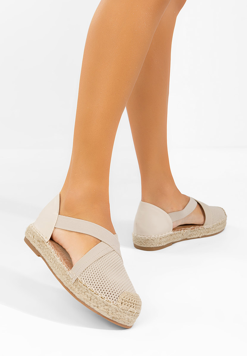 Espadrilles femme beige Fensy