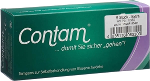 CONTAM Vaginaltampon Extra ( 33 mm ), 5 Stück