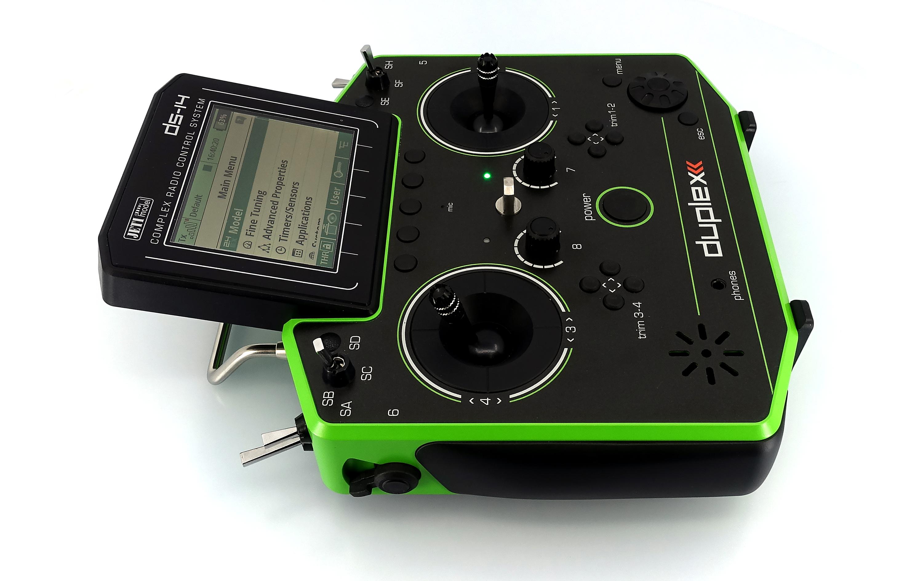 Fernsteuerung DS-14 II Multimode Grün<br>10-Kanal Jeti Duplex Handsender