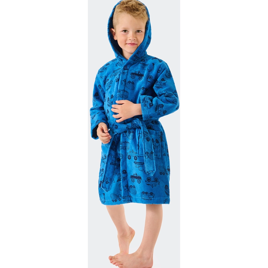 Schiesser Bademantel Autotraum blau