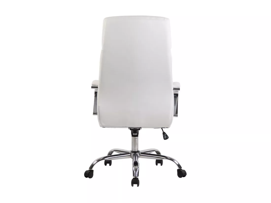 Chaise de bureau - Similicuir - Blanc - Faro XL