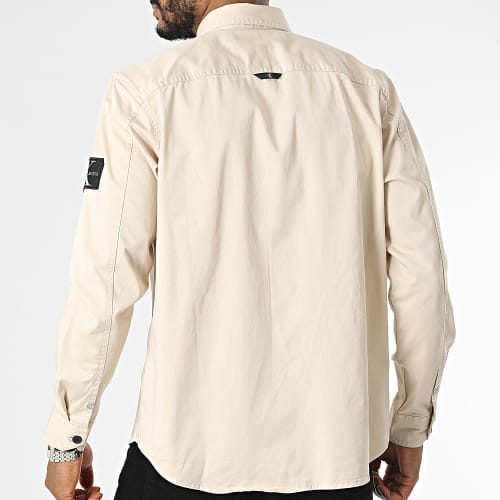 Chemise Manches Longues Monologo Badge Relax 3255 Beige