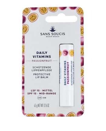 Sans Soucis Daily Vitamins Passionsfrucht Schützende Lippenpflege LSF 15 4,5g