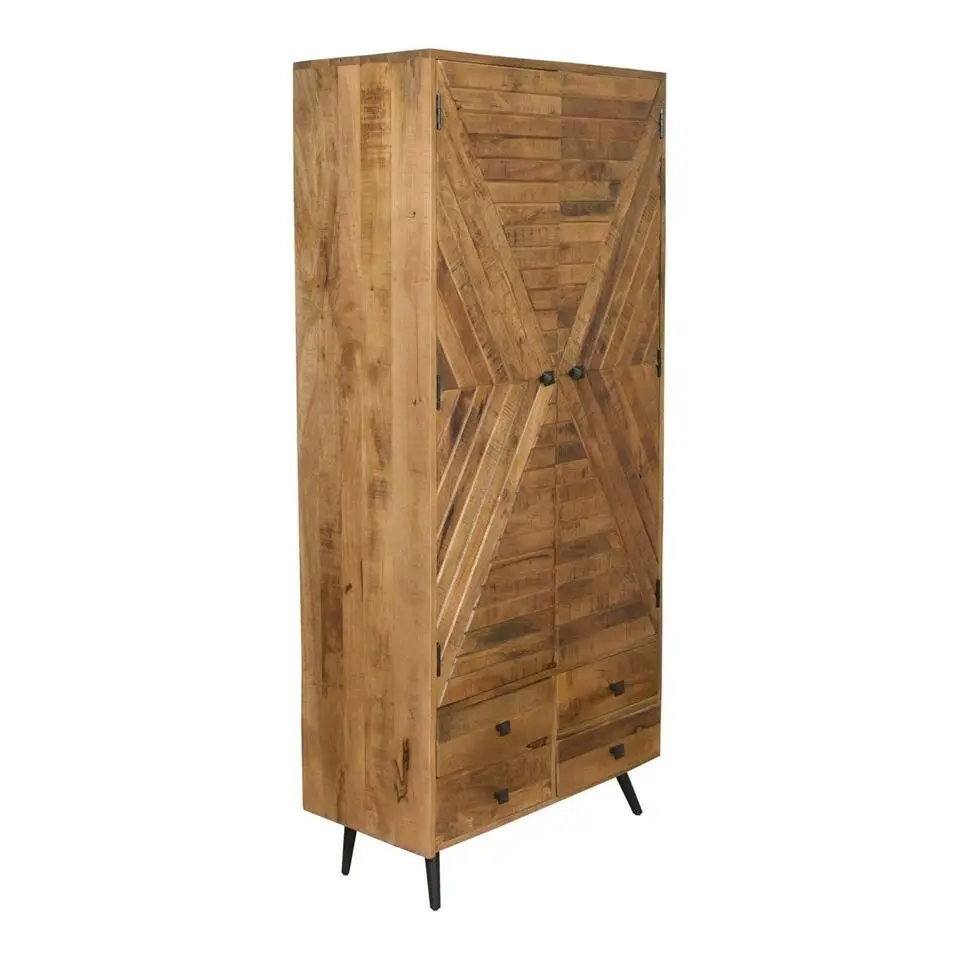 Mangohoutonline - Wandkast Alamo 90cm Rechthoekig - Bruin - Mahom