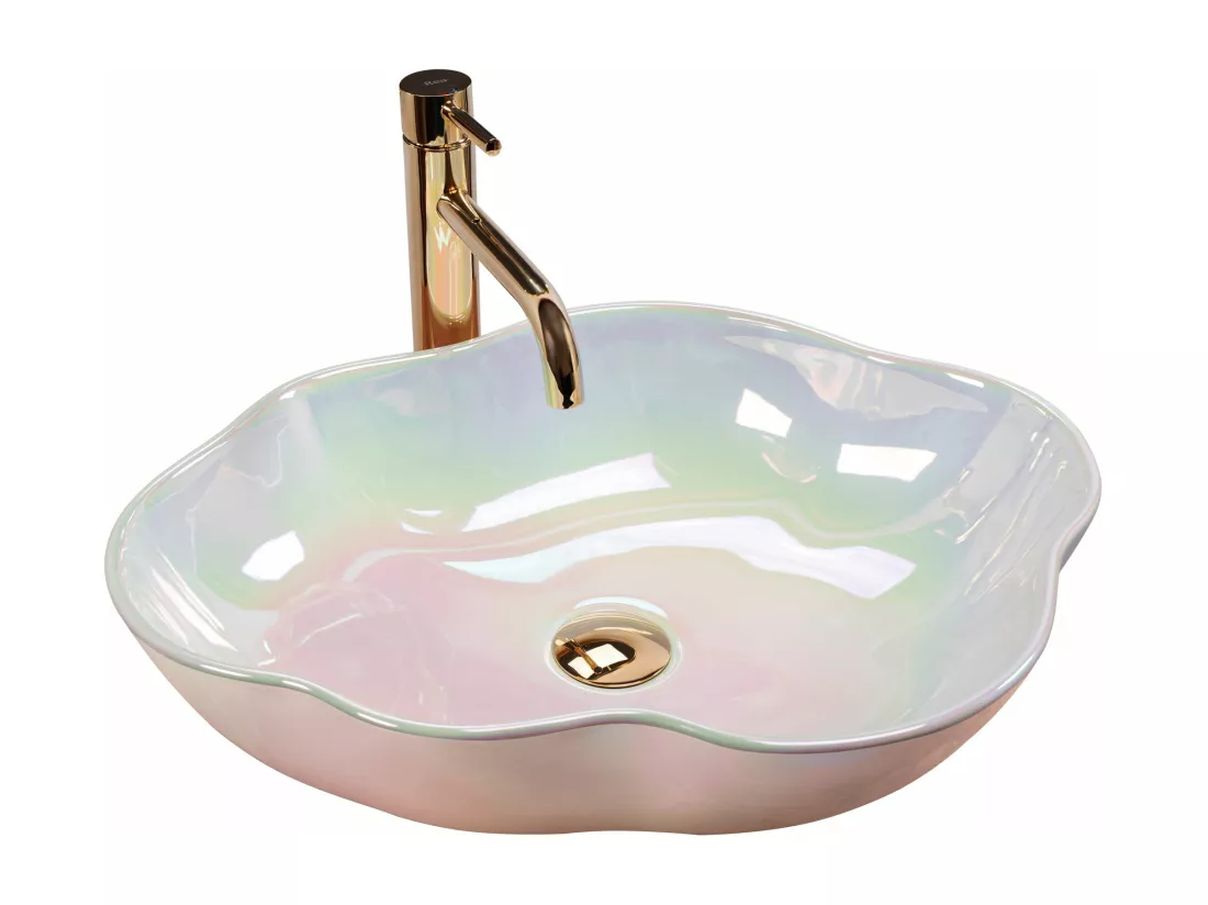 Vasque À Poser Rea Pearl Akoya Light Pink