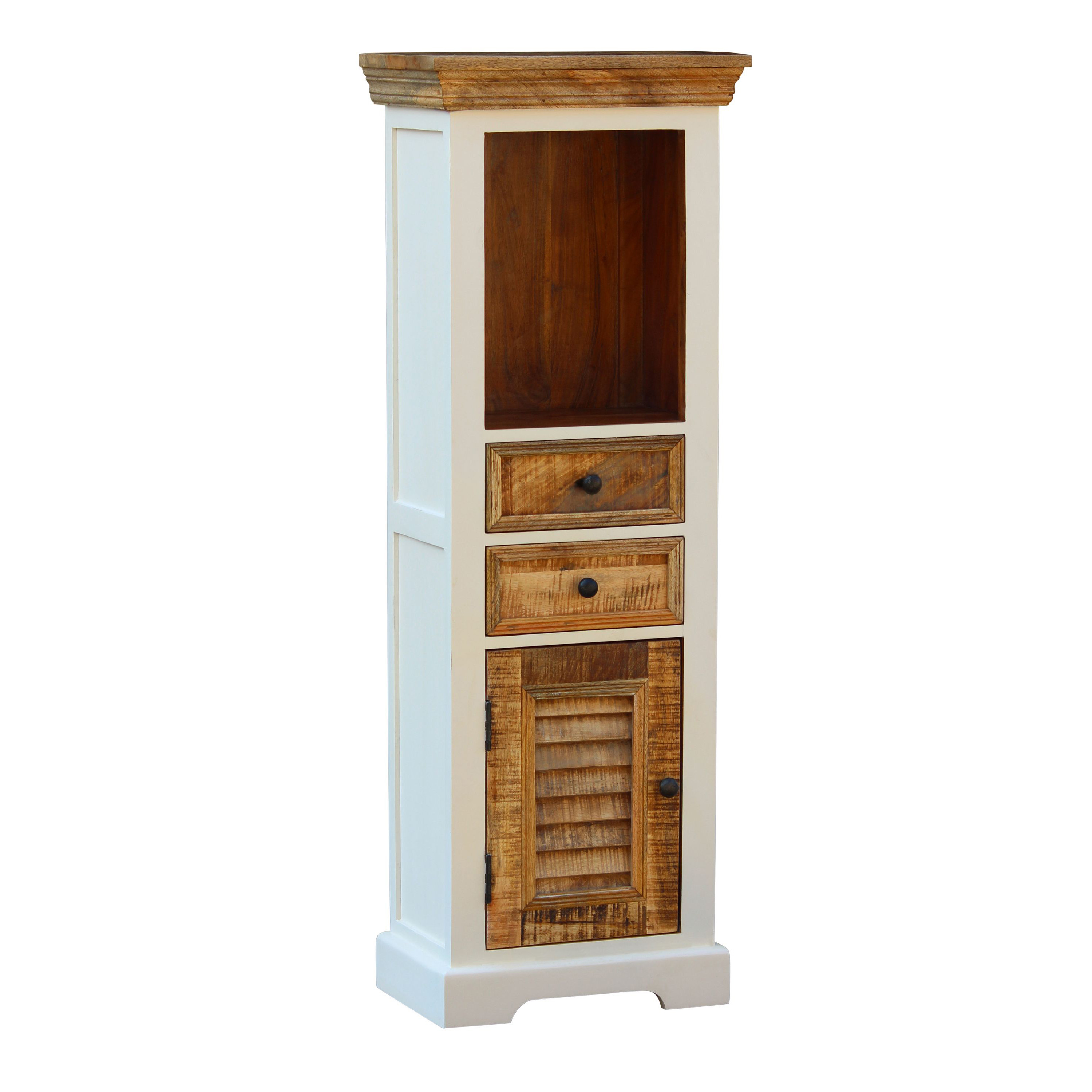 Hochschrank Holz Vintage ALEXIS 45 x 130 cm
