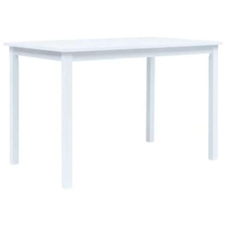 vidaXL - Eettafel - Wit - Hout