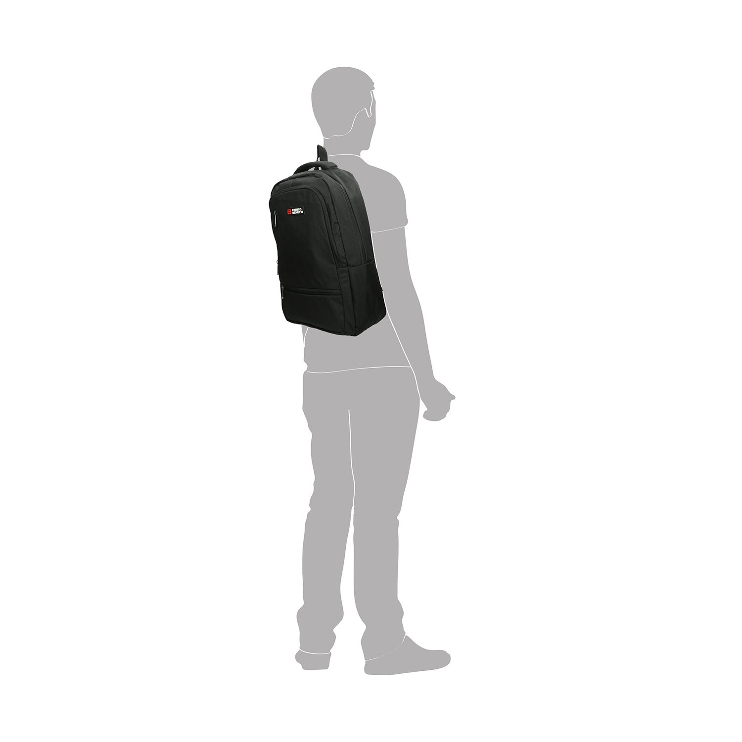 Enrico Benetti Hamburg 15'' Laptop Backpack black