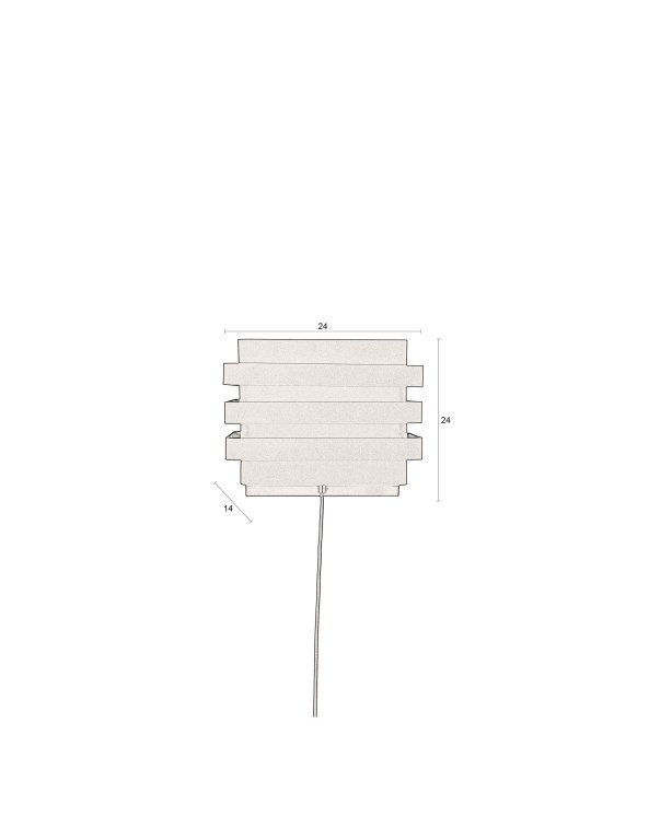Dutchbone Dumont wandlamp zwart