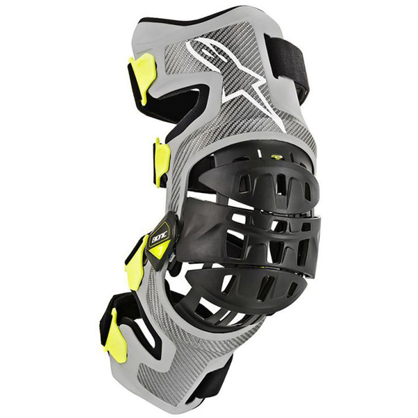 Alpinestars - Orthèse de genou Bionic-7 - Paire Gris / Jaune fluo