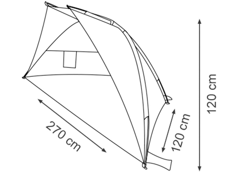 Waimea Bastion strandtent blauw
