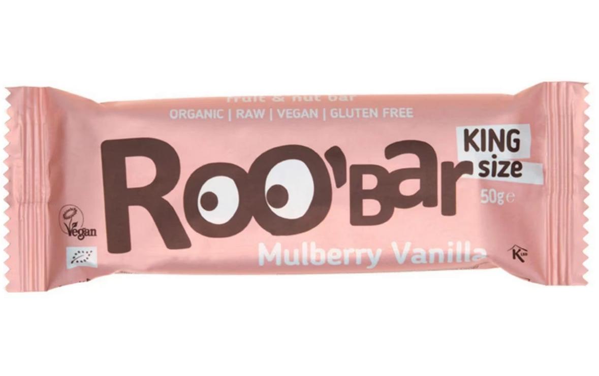 Rohkostriegel Mulberry Vanilla 16 x 30 gBio-Riegel auf Basis von Datteln und Cashewnüssen