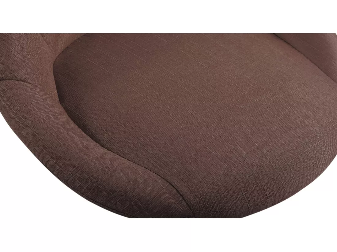 Tabouret de bureau - Tissu - Marron - Lazio