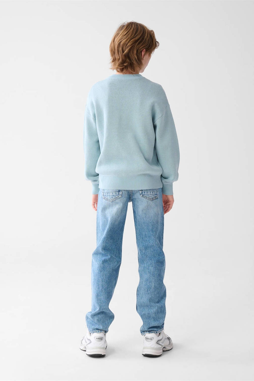 Shoeby trui blauw fijn gebreid