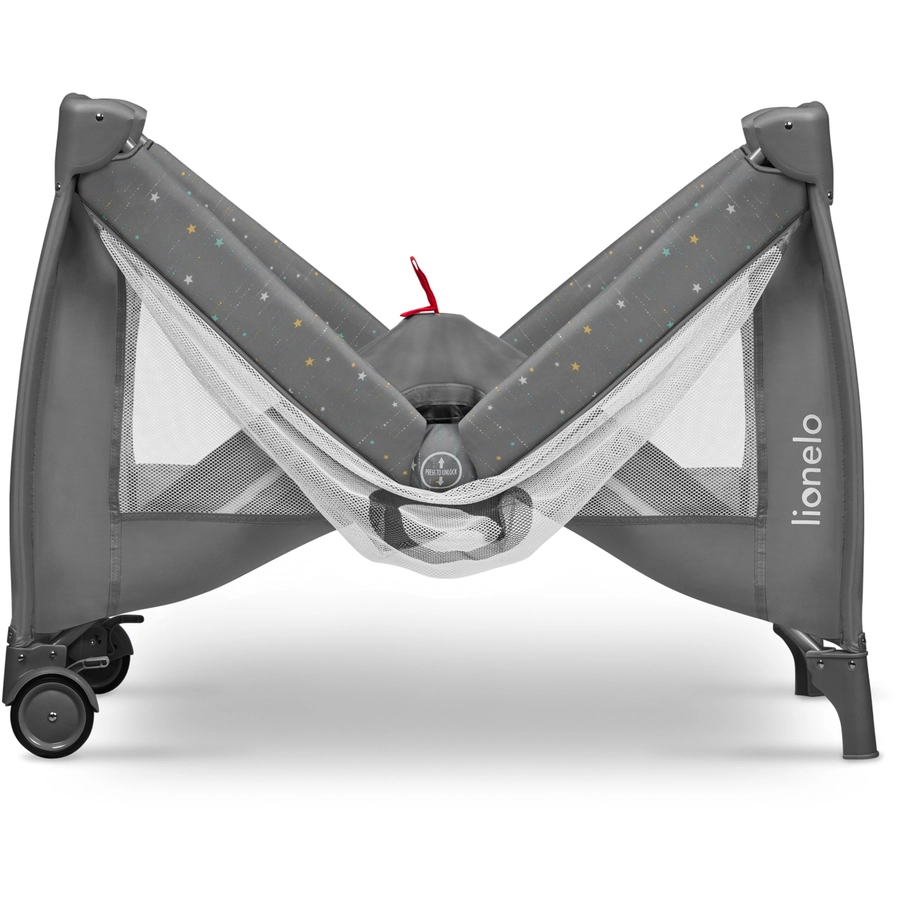 lionelo Reisebett Stefi Plus Grey Multicolor