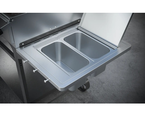 Tenneker® Asado houtskoolgrill AURORA TW inclusief zijplank, hittebestendige stenen & houtskoolschep