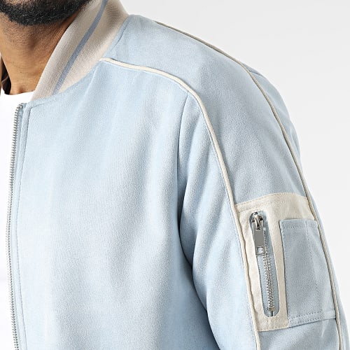 Veste Bomber Bleu Clair