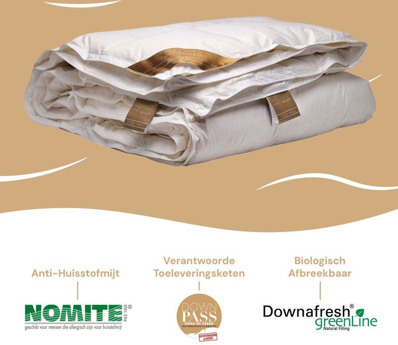 Ten Cate - 4-seizoenen Donzen Dekbed - 240x220 cm - 90% Ganzendons