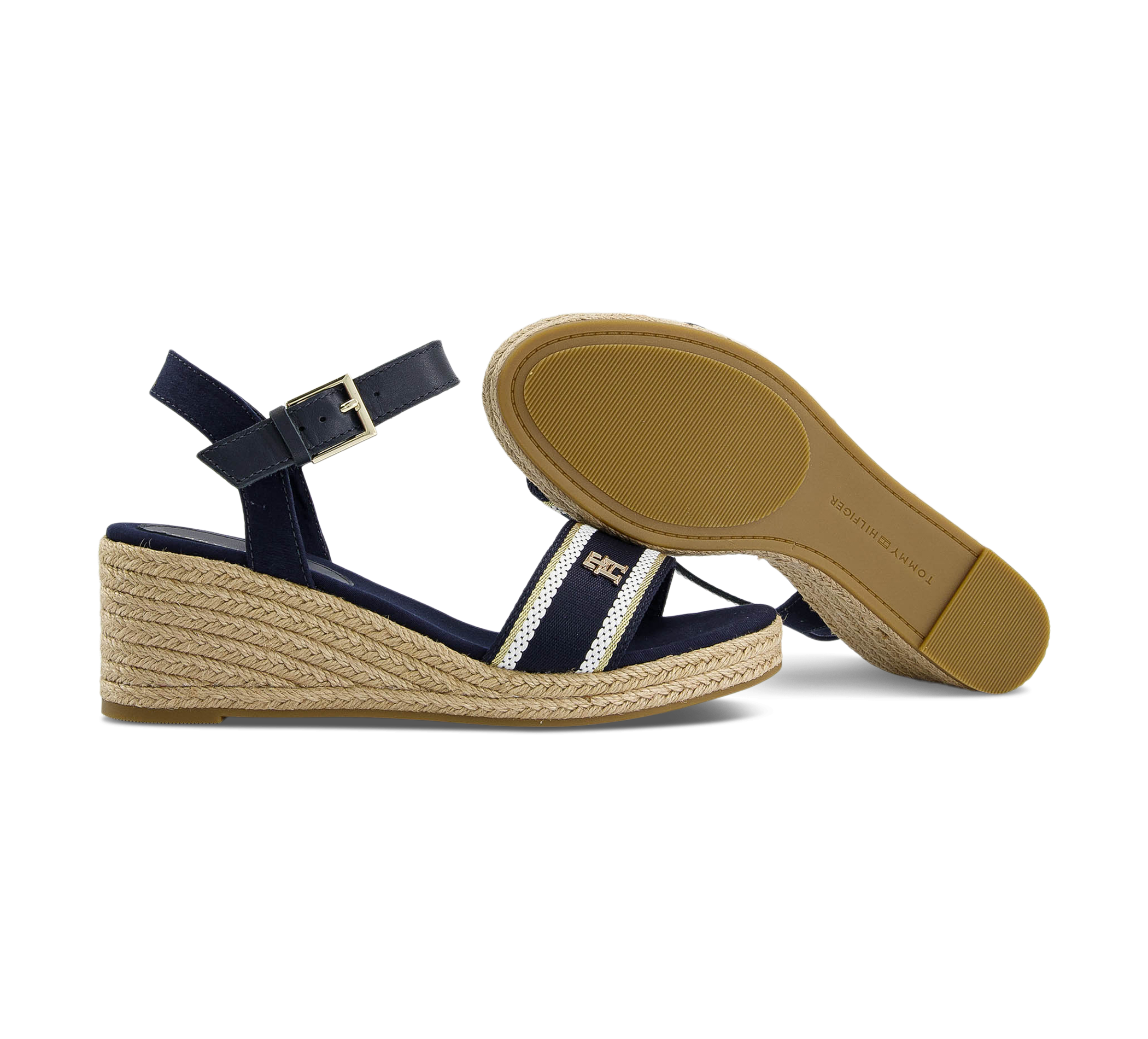Tommy Hilfiger Keilsandaletten blau