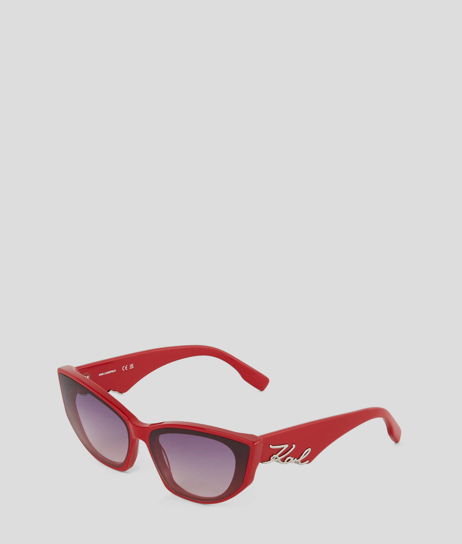 LUNETTES DE SOLEIL LOGO DÉCOUPÉ KARL SIGNATURE - Rouge