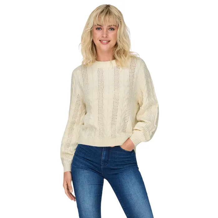 Only Rubina LS Cable Knit Trui Dames