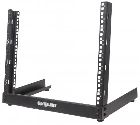 Intellinet 714747, Fritstående reol, 12U, 3,4 kg, Sort
