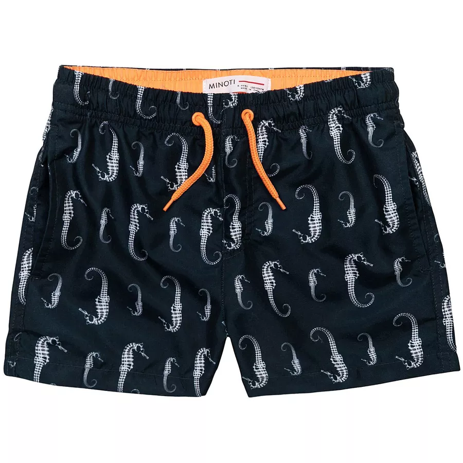 MINOTI Gemusterte Shorts Dunkelblau