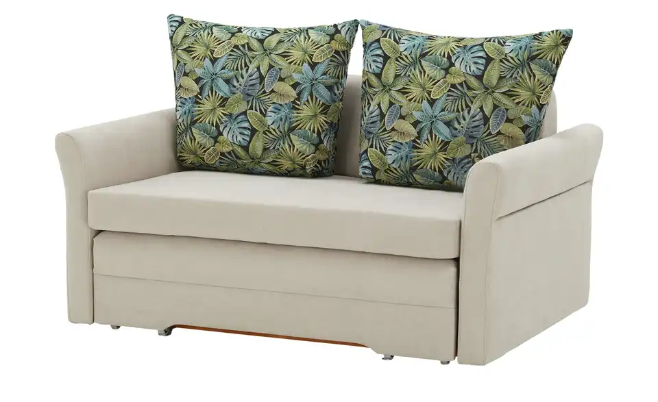 Schlafsofa City Rückenkissen Dschungel Schwarz Beige