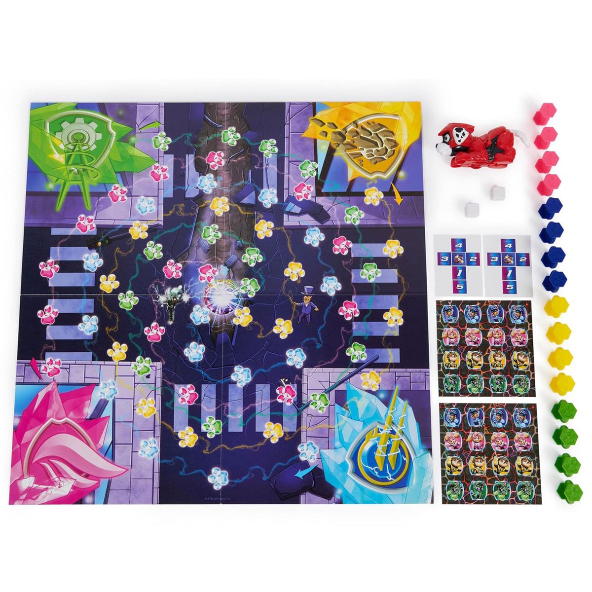 Spin Master 6067974 (20143803) - Paw Patrol - The Mighty Movie - Kinderspiel, Gesellschaftsspiel, Die Meteor Mission