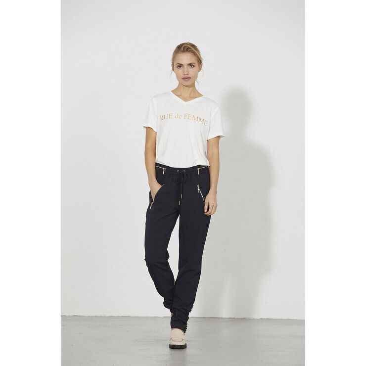 Rue de Femme New Columbine Gold Pant Black