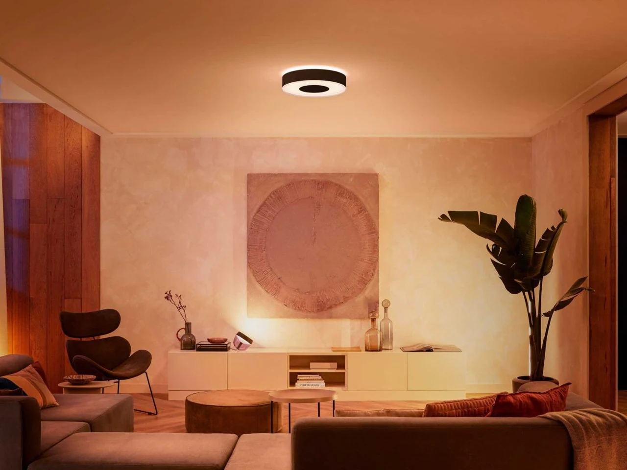Philips Hue Infuse Medium Loftlampe 38cm - Dynamisk Hvidt og Farvet Lys