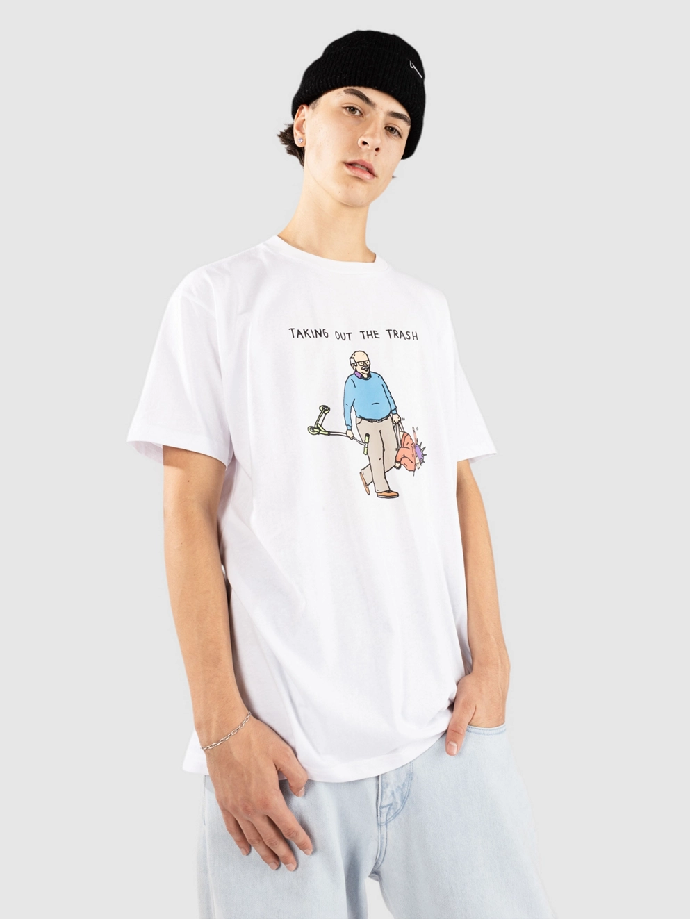 Brother Merle Rubbish T-Shirt white