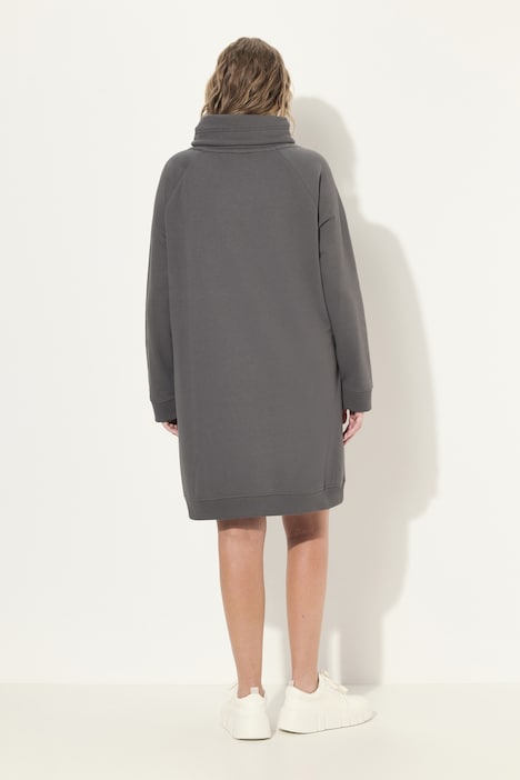 Sweatkleid, Stehkragen, Langarm, Taschen