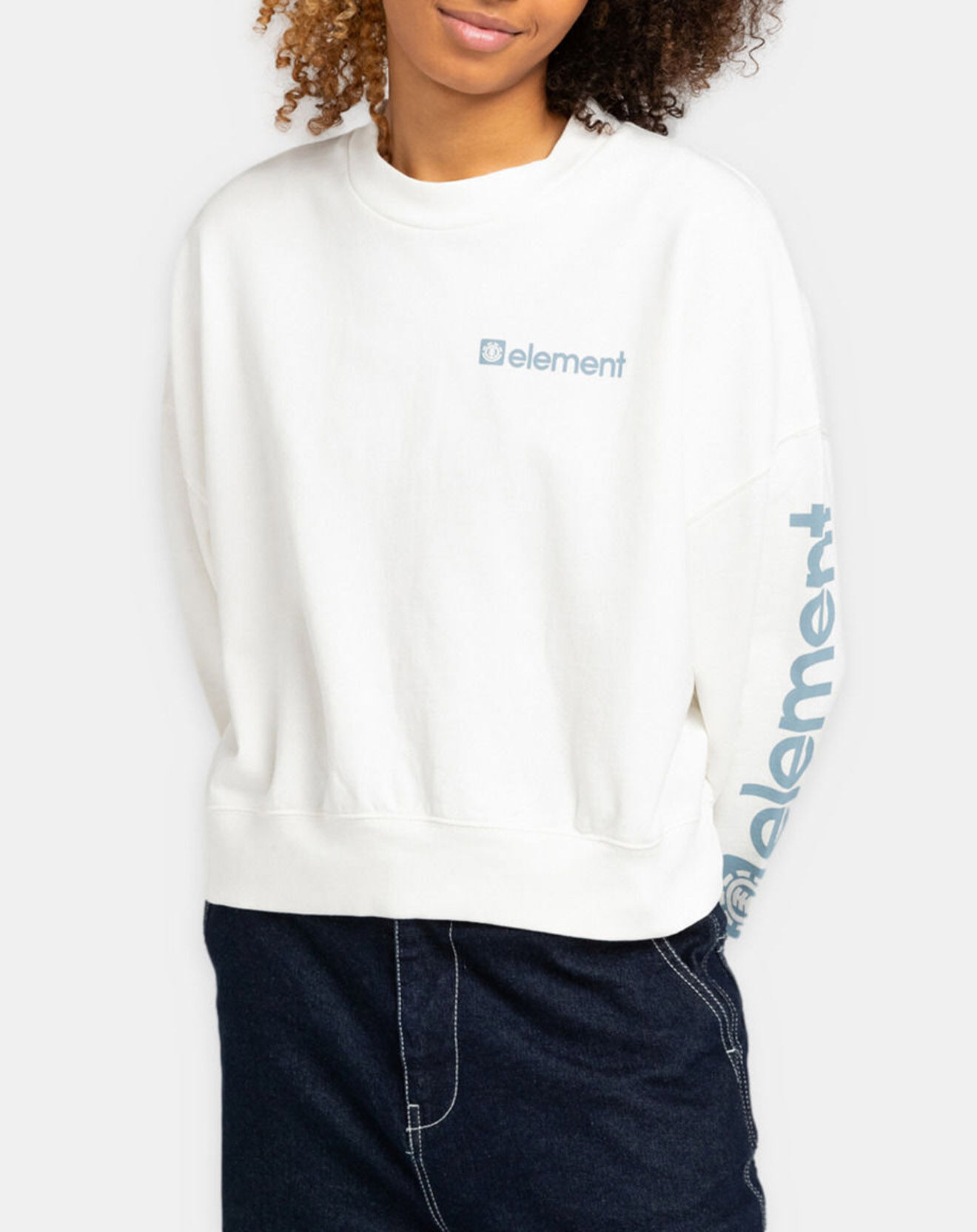 Element Sweat gros logo blanc