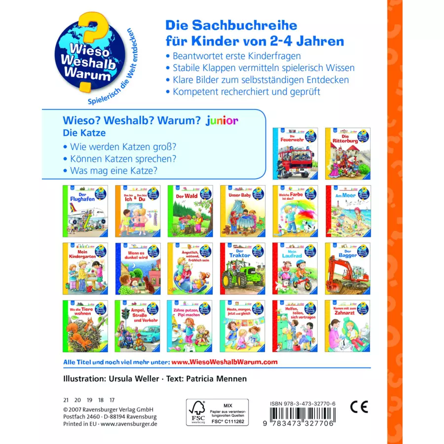 Ravensburger Wieso? Weshalb? Warum? Junior 21: Die Katze
