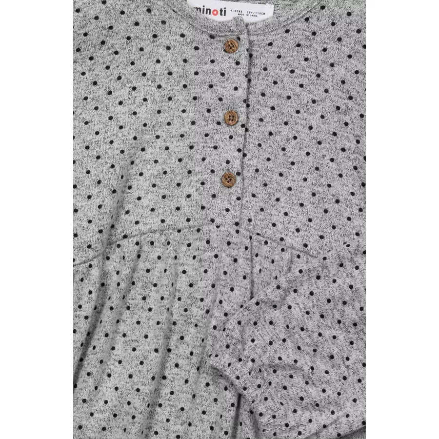 MINOTI Strickkleid Grau