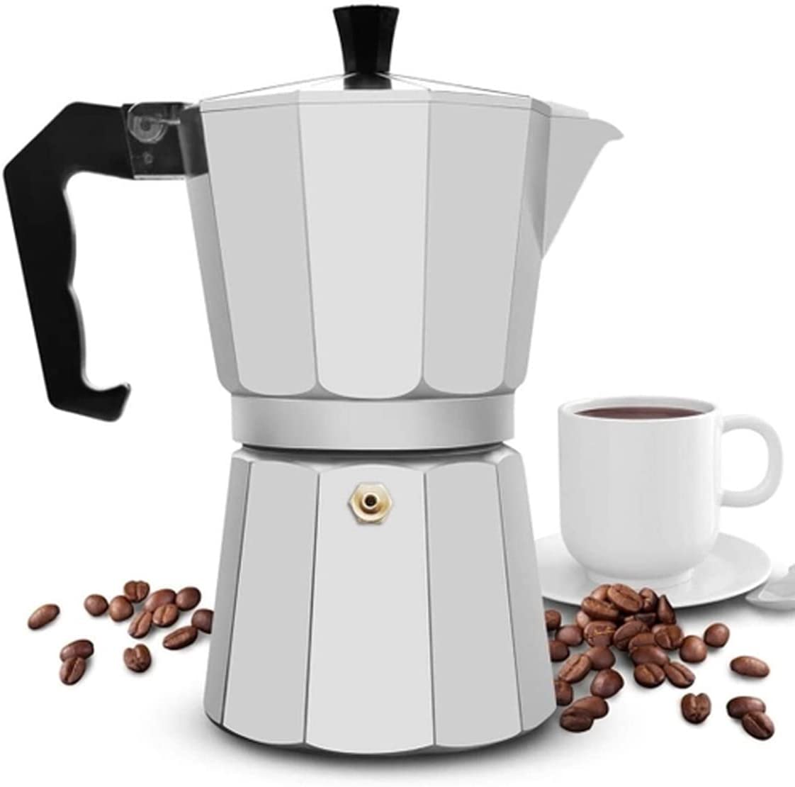 Cafeteira Aluminio 3 Xicaras, Verona, Brinox, 2182/101, A&ccedil;o Inox, 150 ml