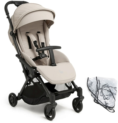 Beemoo Easy Fly Lux 4 Trille inkl Regntrekk, Sand Beige