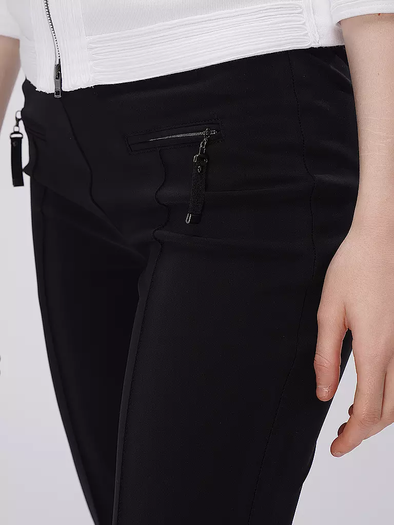 RAFFAELLO ROSSI Hose Slim Fit OTTI schwarz