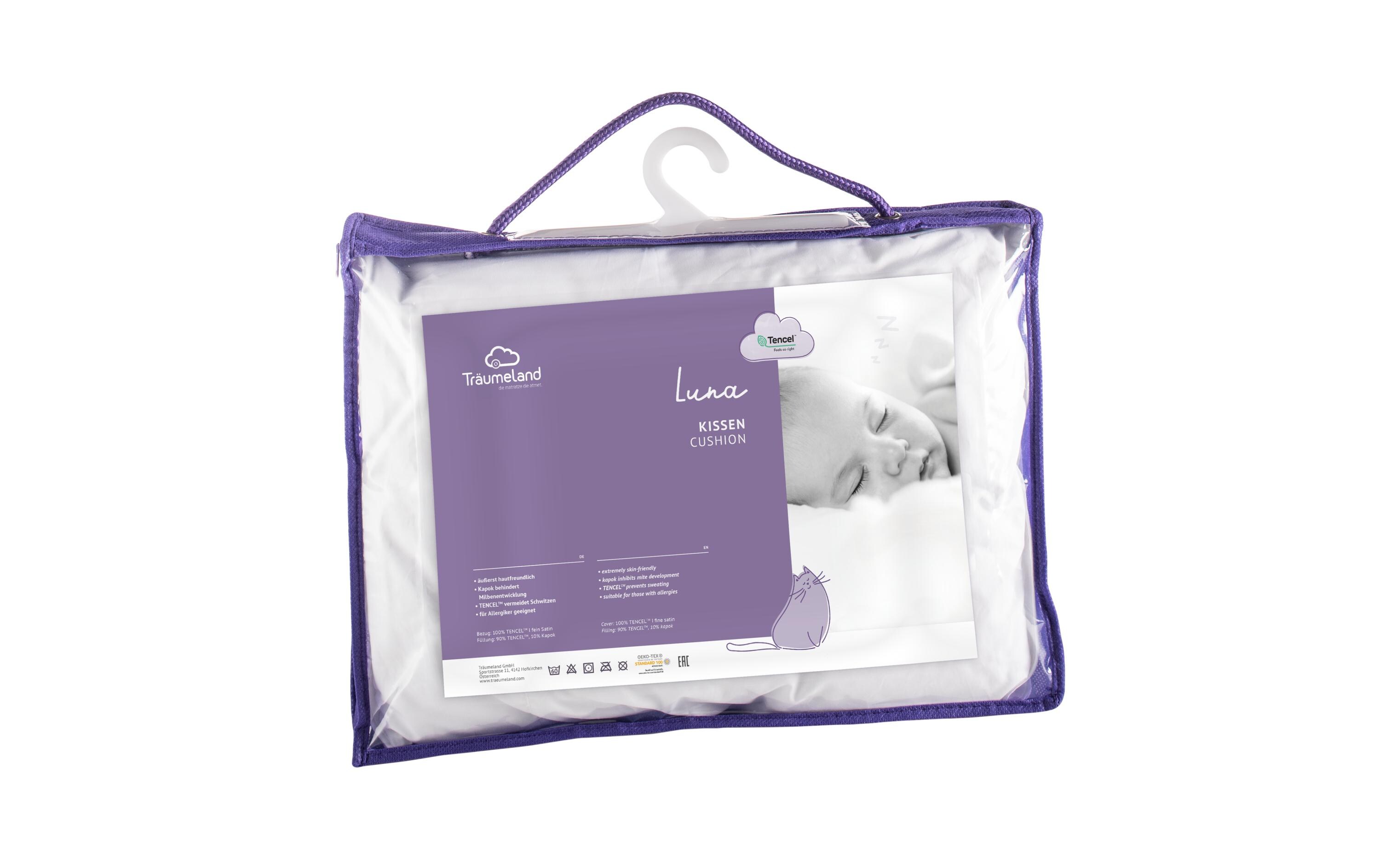 Babykissen Luna mit Reissverschluss 40 x 60 cmAnschmiegsames Kissen für erholsame Nächte