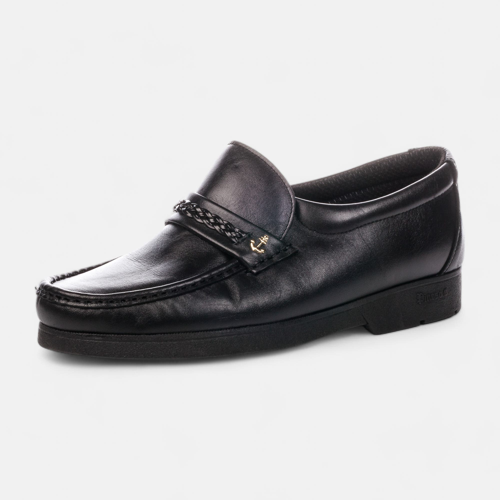 Mocassins Homme en cuir noir