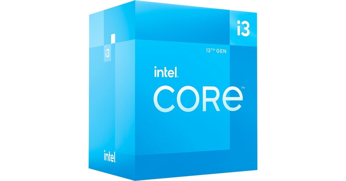 Intel®Core i3-12100, 3,3 GHz (4,3 GHz Turbo Boost) socket 1700 processor  (