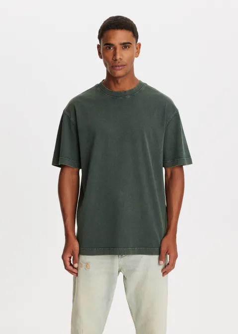 Oversized t-shirt washed groen (GRN.G)
