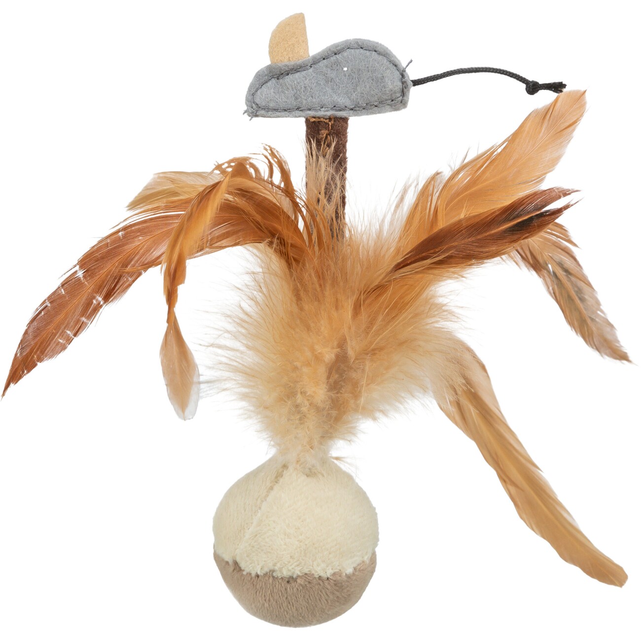 Trixie Squieky-Federball mit Maus