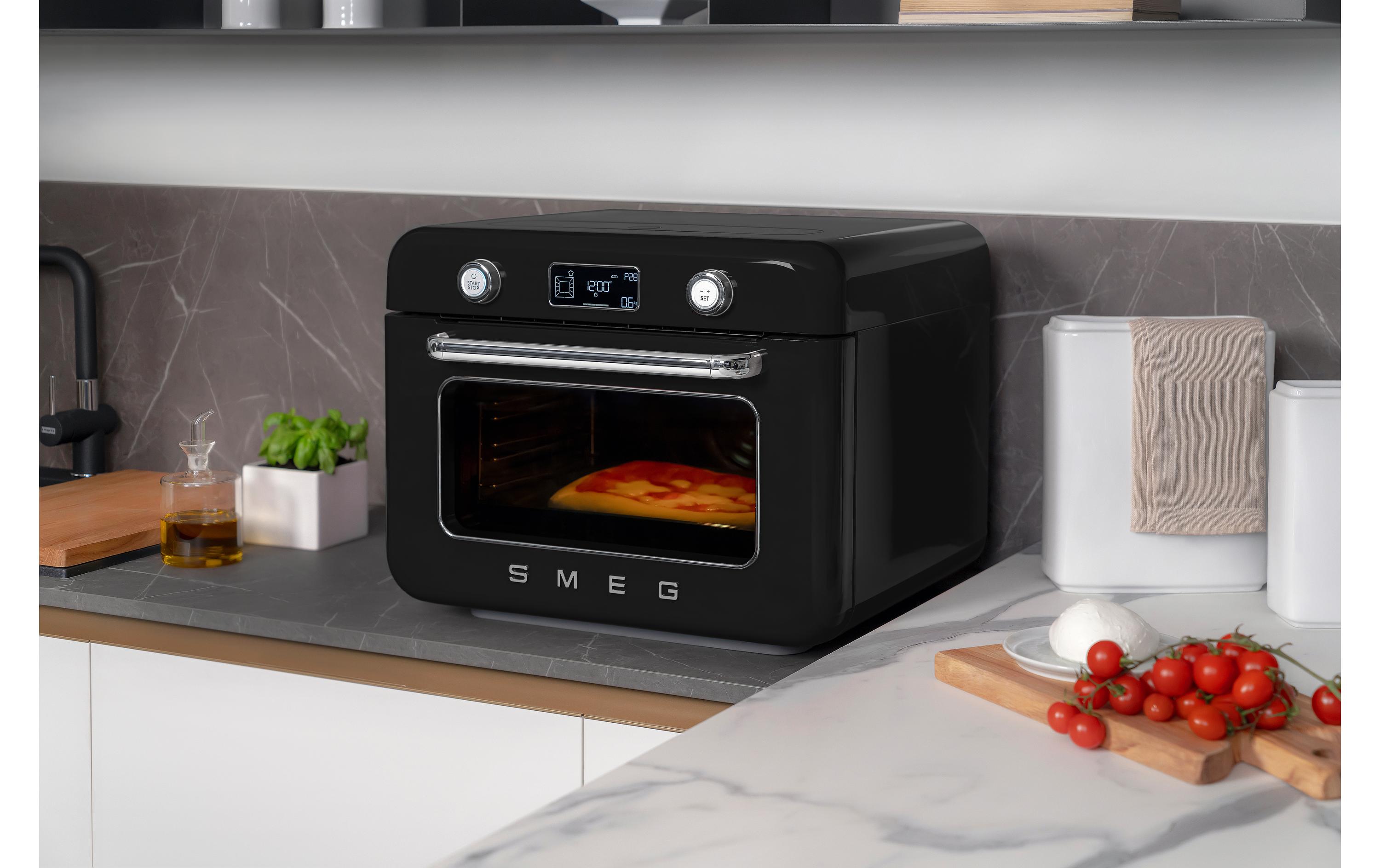 Dampfbackofen COF01 WhEU Schwarz<br>Kombi-Tisch-Backofen