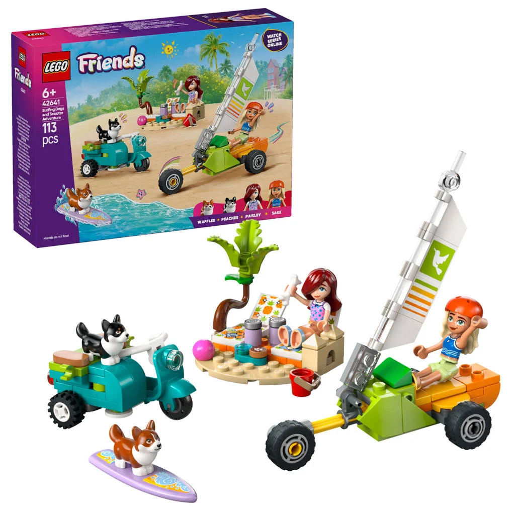 Surf- en scooterplezier met de honden 42641
