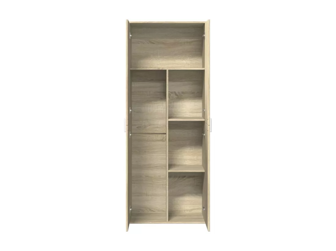 Buffet haut chêne sonoma 70x35x180 cm bois d'ingénierie